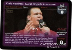 Chris Nowinski, Guest Ringside Announcer